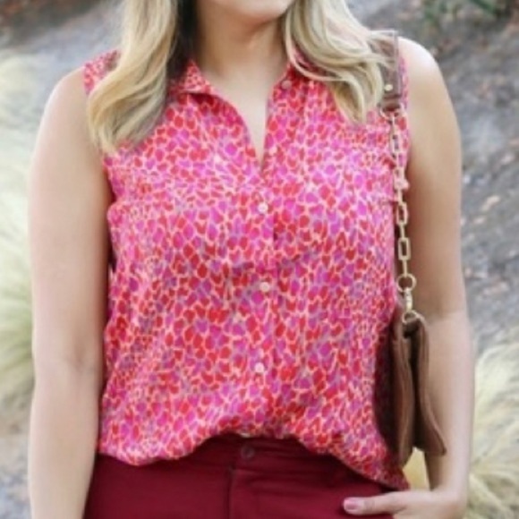 CAbi #3270 Heartbreaker Blouse Red Size S - Picture 2 of 8